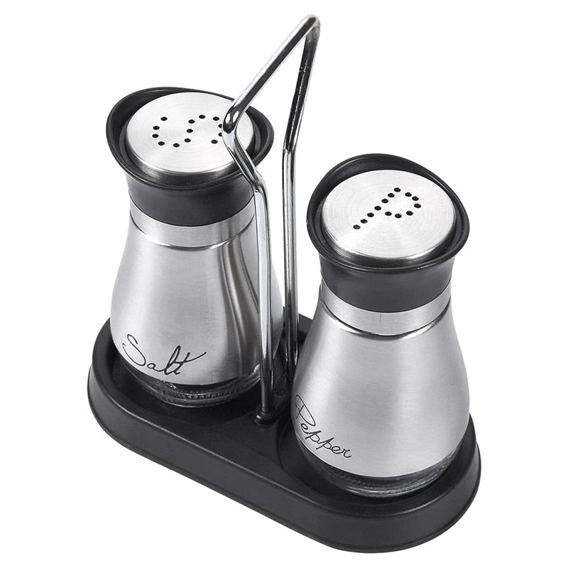 Stainless Steel Salt & Pepper Shaker Set