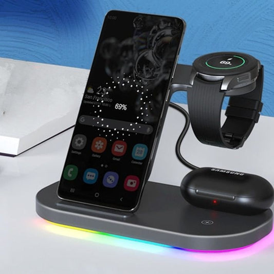 Multifunctional Wireless Phone/Watch/Earphones Charger