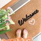 Welcome with Love Doormat Embossed