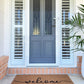 Cursive Welcome Doormat Embossed