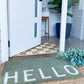 Hello Doormat - Eucalyptus