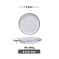 White With Black Edge Ceramic Tableware