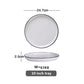 White With Black Edge Ceramic Tableware