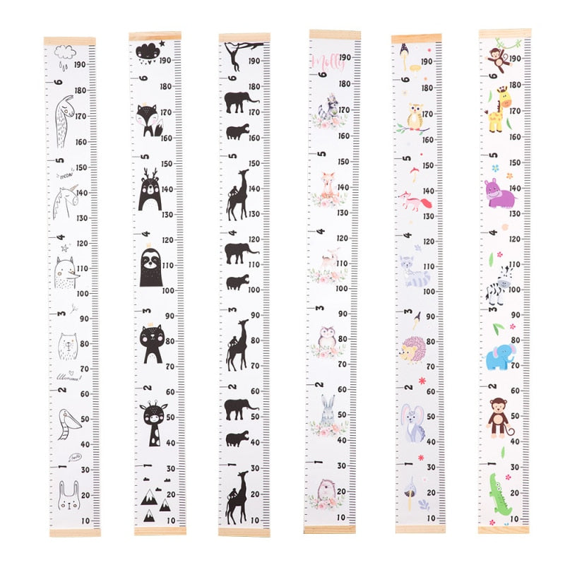 Kid&#39;s Height Chart - Cheeky Animal Collection
