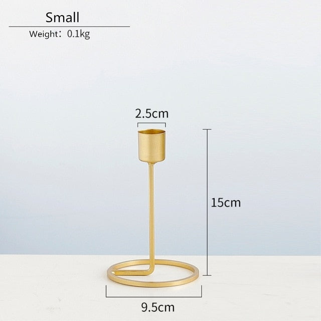 Golden Candle Holders