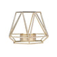 Golden Geometric Candle Holders