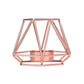 Golden Geometric Candle Holders