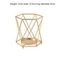 Golden Geometric Candle Holders