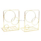 Metallic 2 Piece Book Ends