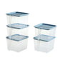 Transparent Storage Container with Handle