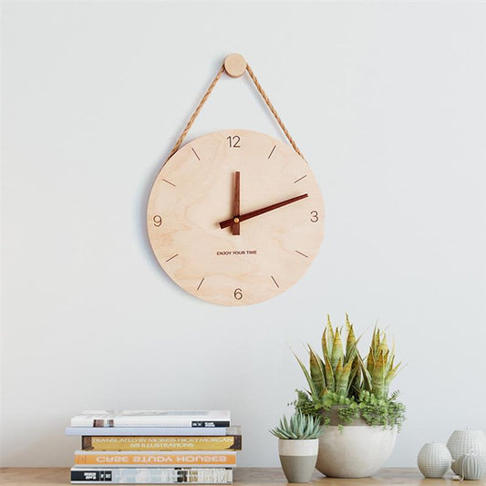 Natural Hanging Wall Clock