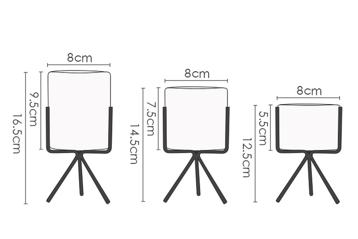 White Planter with Stand