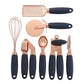 7 Piece Rose Gold Utensil Set