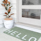 Hello Doormat - Eucalyptus